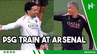 PSG stars train at the Emirates | Arsenal v PSG | Champions League