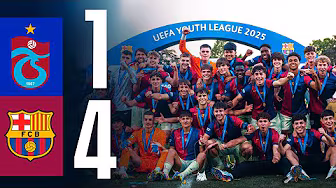 HIGHLIGHTS | TRABZONSPOR 1 vs 4 FC BARCELONA | YOUTH LEAGUE FINAL | CHAMPIONS! 🔵🔴🏆 background