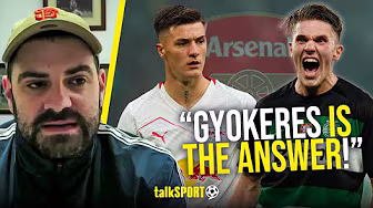 Arsenal CANNOT sign Benjamin Sesko over Viktor Gyokeres if they want trophies NOW, insists Symeou! background
