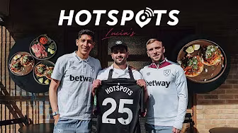 Edson Álvarez Teaches Jarrod Bowen How To Eat Tacos | HOTSPOTS ft. Lyca Mobile backdrop