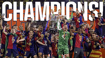 FC BARCELONA COPA DEL REY 24/25 TROPHY CELEBRATION! EL CLÁSICO🔵🔴🏆 background