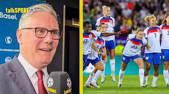 "TRANSFORMED WOMEN'S FOOTBALL!" PM Sir Keir Starmer talks to talkSPORT ahead of the Euros final background