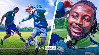 BATTLE OF THE BALLERS | Bournemouth Skill School challenge with Antoine Semenyo & Street Panna! đȘ backdrop