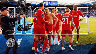 Inside: BRILLIANT away end scenes! Leicester City vs Liverpool (0-1) background