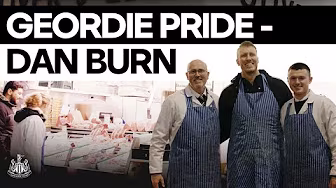 GEORDIE PRIDE | Big Dan Burn visits local butchers in the Grainger Market backdrop