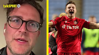 "HE'S A CLUB LEGEND!" Wrexham Exec Director Humphrey Ker reacts as Paul Mullin leaves the club backdrop