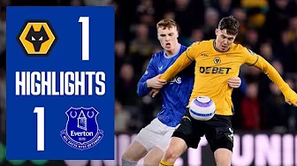 EXTENDED HIGHLIGHTS: Wolves 1-1 Everton background