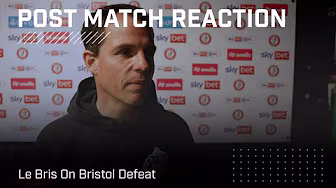 "The red card changed the dynamic" | Le Bris On Bristol Defeat | Post Match Reaction background