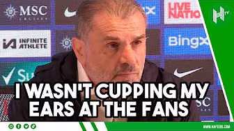 I WASN'T cupping my ears, I wanted to hear fans CELEBRATE | Ange Postecoglou background