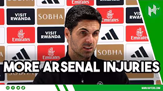 Partey is INJURED | Arteta on Arsenal injury concerns after Brentford draw background