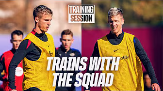 DANI OLMO JOINS THE GROUP | FC Barcelona Training 🔵🔴 background