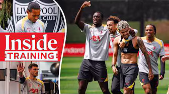 Inside Training: Competitive games and late Luis Diaz winner! | Liverpool FC background