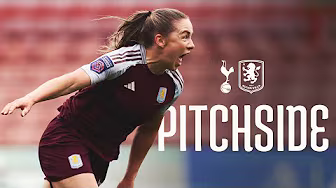 Kirsty Hanson wins it in INJURY TIME ⏳ | Tottenham Hotspur Women v Aston Villa Women | PITCHSIDE backdrop