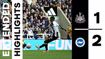 Newcastle United 1 Brighton and Hove Albion 2 | Emirates FA Cup Highlights background