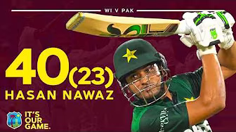 Hasan Nawaz Hits 4️⃣ Sixes In Innings Of 1️⃣7️⃣4️⃣ Strike Rate 📈 | West Indies v Pakistan 2nd T20
