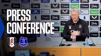 FULHAM V EVERTON | David Moyes' press conference background