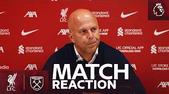 Van Dijk, Set-Pieces & His Celebration | Arne Slot's Liverpool vs West Ham Reaction background