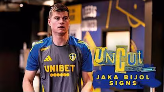 Behind-the-scenes with Jaka Bijol on signing day at Leeds United | Uncut background