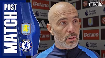 MARESCA reacts post-Villa | Aston Villa 2-1 Chelsea | Premier League 2024/25 backdrop