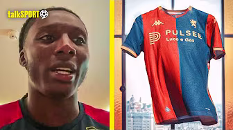 Brooke Norton-Cuffy REACTS to Genoa's new kit, working with Patrick Viera & life in Italy! background