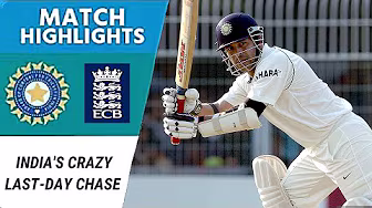India's Crazy Last-Day Chase | Jaffer's Century, Tendulkar's Drama in Nagpur 2006 | England Survive! background