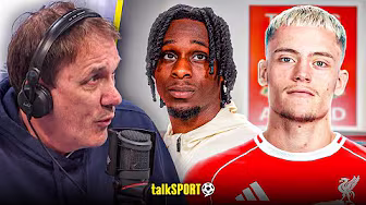 Tony Cascarino REACTS to Frimpong & Wirtz's Liverpool links amid busy summer for Arne Slot's side! background