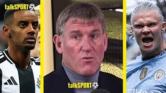"North Of £100M" Simon Jordan INSISTS Newcastle's Isak Has The Same Market Value As Erling Haaland! background