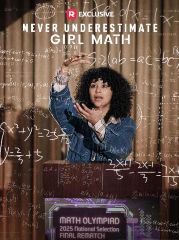 Never Underestimate Girl Math poster