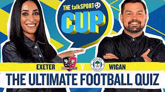 NAME 12 PLAYERS TO SCORE IN THE LEAGUE CUP FINAL SINCE 2018! talkSPORT Cup Ep 14 - EXETER VS WIGAN background