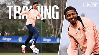 TRAINING ahead of Leicester ЁЯжК | Chelsea Training | CFC 24/25 background
