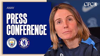 BOMPASTOR Press Conference | Man City Women vs Chelsea Women | WSL Pre-Match | 21/03/25 | CFCW backdrop