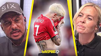 "Done it to be a WIND-UP!" Gabby Agbonlahor & Shebahn CLASH over Garnacho wearing Rashford's shirt background