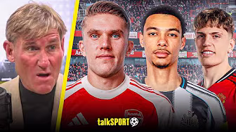 "There's a RARITY!" Simon Jordan REACTS to Gyökeres' agent waiving HEFTY FEE for Arsenal transfer! background