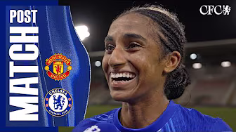 GIRMA & BOMPASTOR react to becoming League Champions! | Man United 0-1 Chelsea | WSL 2024/25 background