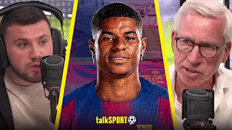 "HE'S FAILED UPWARDS!" Sam Ellard & Alan Pardew are STUNNED by Marcus Rashford's move to Barcelona! background