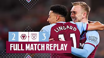 Lingaard Scores Stunner in Hammers Win! | Wolves v West Ham | Full Match Replay background