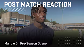 "Good to be back out there" | Romaine Mundle on First Pre-Season Test | Post Match Reaction backdrop