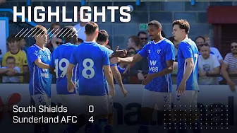 Highlights | South Shields 0 - 4 Sunderland AFC | Pre-Season 2025-26 background