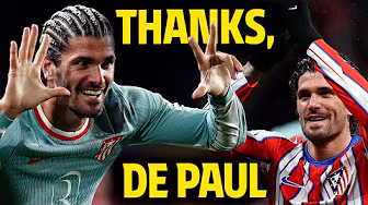 Rodrigo de Paul says goodbye to Atlético de Madrid and he will continue his career in Inter Miami backdrop