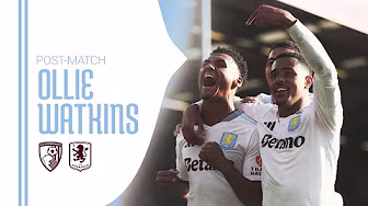 Record Breaker Ollie Watkins on victory over Bournemouth | POST MATCH