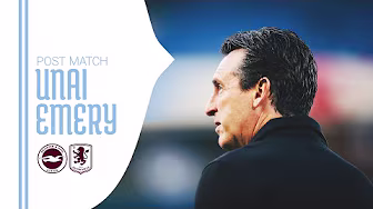 "We're very proud of our work" | Unai Emery on Brighton Victory! background
