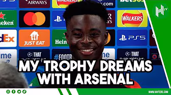 I want to WIN wearing the Arsenal badge! Saka in BRILLIANT form ahead of Real Madrid backdrop