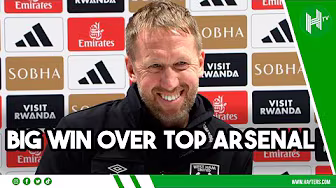 BIG win against a TOP team! | Graham Potter | Arsenal 0-1 West Ham
