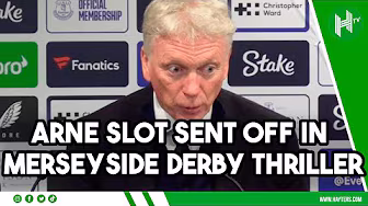 ABSOLUTE MAYHEM! David Moyes REACTS to THRILLING Merseyside derby | Everton 2-2 Liverpool background