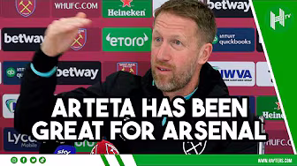Weakened Arsenal? They're a TOP TEAM whoever plays! | West Ham boss Graham Potter background