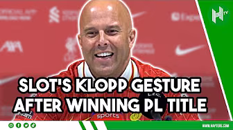 Slot's BRILLIANT Jurgen Klopp gesture after winning Premier League title