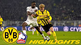 BVB - OSC Lille 1:1 | Highlights | UEFA Champions League backdrop