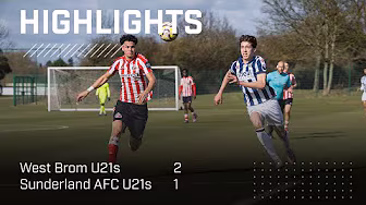 Late Defeat On The Road | West Brom U21s 2 - 1 Sunderland AFC U21s | PL2 Highlights background