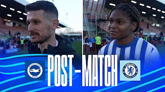 POST-MATCH | Vidosic And Haley | Brighton v Chelsea background