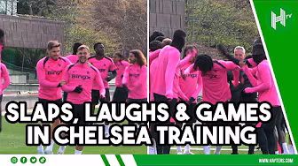 BUSY Chelsea training session as Palmer, Jackson and team-mates WARM UP for Warsaw background